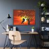 93855-623.jpg Sunset Girl Swing Silhouette Framed Poster
