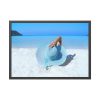 93855-646.jpg Woman On The Beach Framed Poster