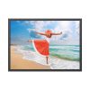 93855-650.jpg Woman Dance Beach Happy Framed Poster