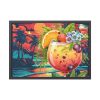 93855-666.jpg Tropical Drink Illustration Framed Poster