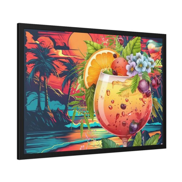 93855-667.jpg Tropical Drink Illustration Framed Poster