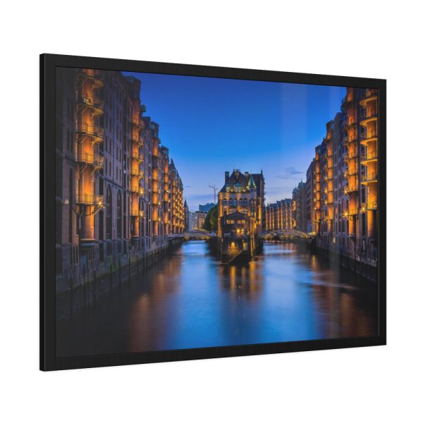 93855-671.jpg Canal Reflection Framed Poster