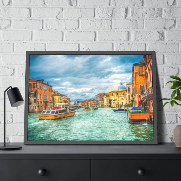 93855-685.jpg Italy Gondola Framed Poster