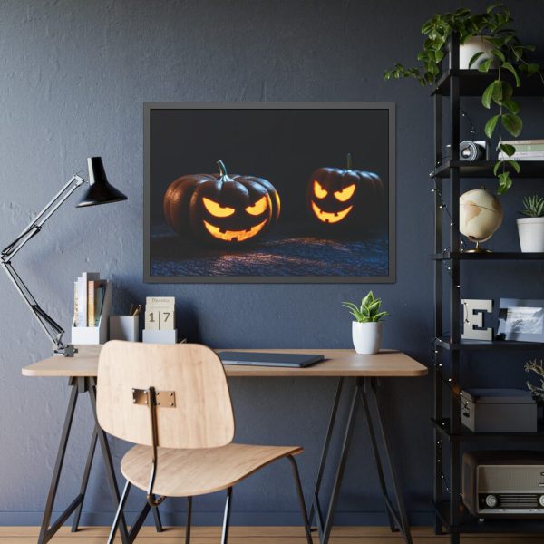 93855-70.jpg Halloween Pumpkin Decoration Framed Poster
