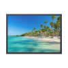 93855-710.jpg Palm Trees On The Beach Framed Poster