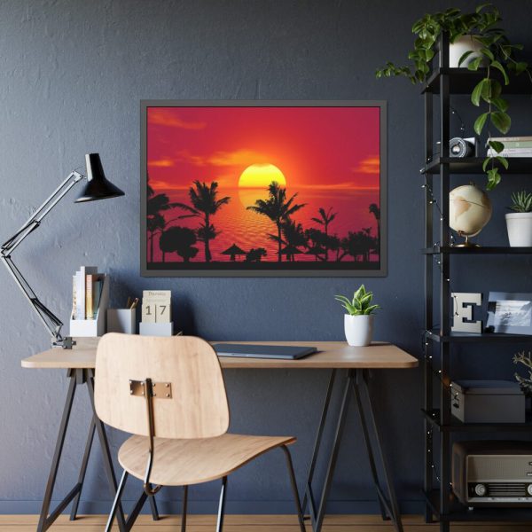 Orange Sky Framed Poster