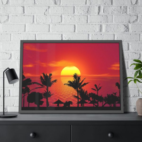 Orange Sky Framed Poster