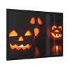 Halloween Pumpkin With Candles Inside Framed Poster