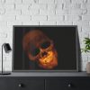93855-91.jpg Human Skull in Dark Framed Poster