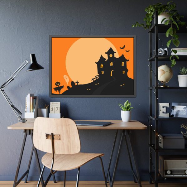 93855-94.jpg Haunted House Framed Poster