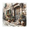 101419-101.jpg Mediterranean Street Scene Standard Canvas
