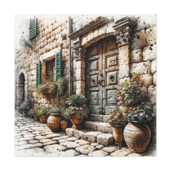 101419-101.jpg Mediterranean Street Scene Standard Canvas