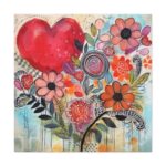 Valentine Doodle Art Paper Standard Canvas - Image 2