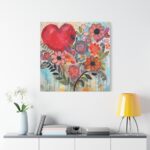 Valentine Doodle Art Paper Standard Canvas - Image 3