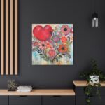 Valentine Doodle Art Paper Standard Canvas - Image 4