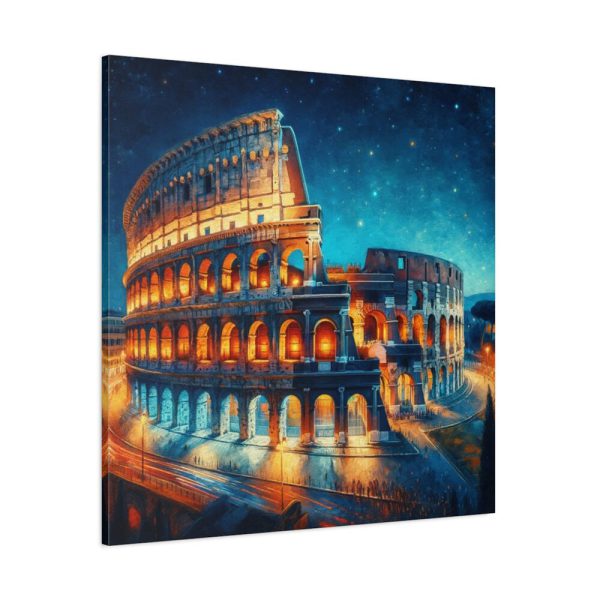 101419-135.jpg Colosseum in Rome During Twilight Standard Canvas