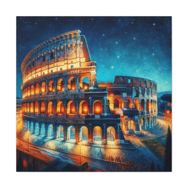 101419-136.jpg Colosseum in Rome During Twilight Standard Canvas