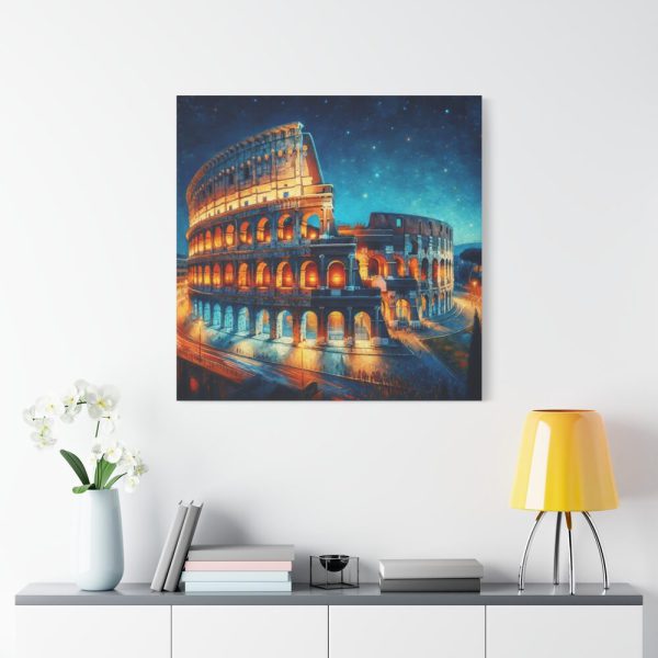 101419-137.jpg Colosseum in Rome During Twilight Standard Canvas