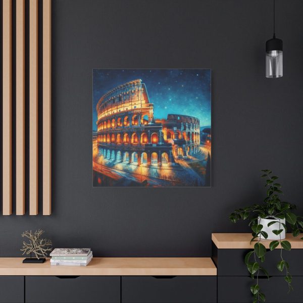101419-138.jpg Colosseum in Rome During Twilight Standard Canvas