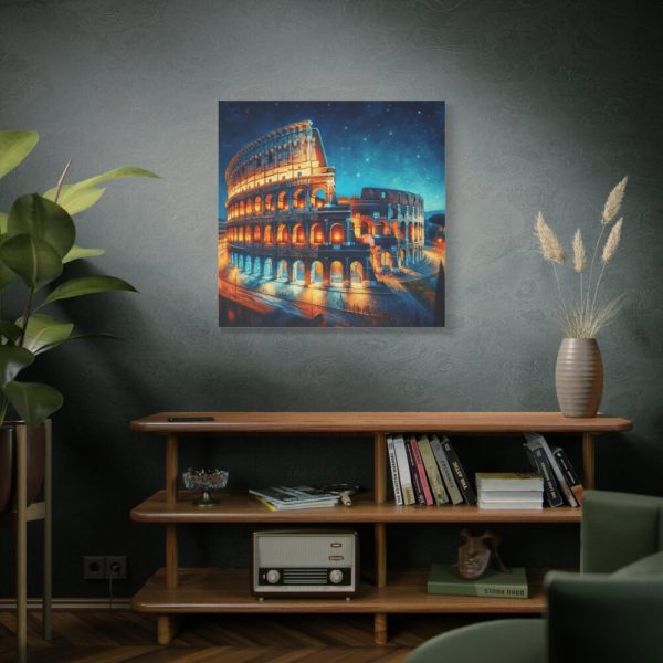101419-139.jpg Colosseum in Rome During Twilight Standard Canvas