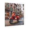 101419-145.jpg Red Vespa in Italy II Standard Canvas