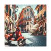 101419-151.jpg Red Vespa in Italy I Standard Canvas