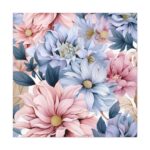 Vintage Seamless Floral Pattern Standard Canvas - Image 2