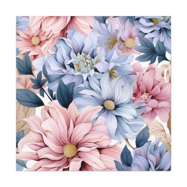 Vintage Seamless Floral Pattern Standard Canvas