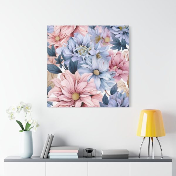 Vintage Seamless Floral Pattern Standard Canvas