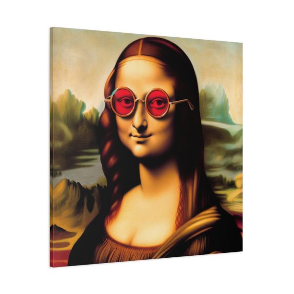 Mona Lisa Wearing Sunglasses Standard Canvas