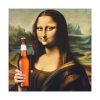 101419-176.jpg Mona Lisa Holding Beer Standard Canvas
