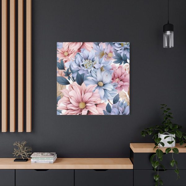 Vintage Seamless Floral Pattern Standard Canvas