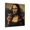 101419-185.jpg Mona Lisa Casually Smoking Cigarette Standard Canvas