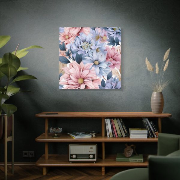 Vintage Seamless Floral Pattern Standard Canvas