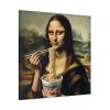 101419-190.jpg Mona Lisa Eating Instant Noodles Standard Canvas