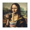 101419-191.jpg Mona Lisa Eating Instant Noodles Standard Canvas