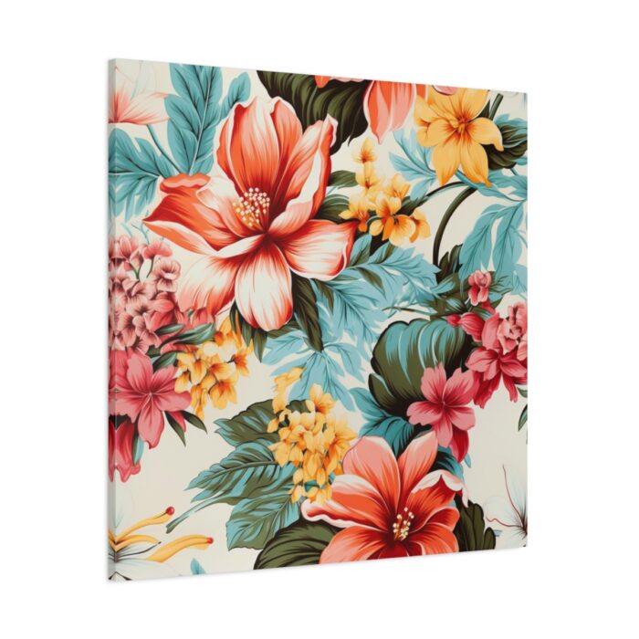 Large Flower Seamless Pattern Standard Canvas - Image 1
