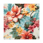 Large Flower Seamless Pattern Standard Canvas - Image 2