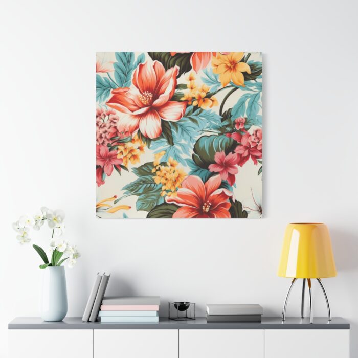 Large Flower Seamless Pattern Standard Canvas - Image 3