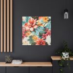 Large Flower Seamless Pattern Standard Canvas - Image 4