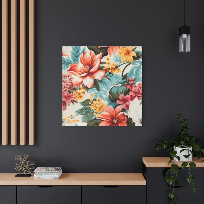 Large Flower Seamless Pattern Standard Canvas - Image 4