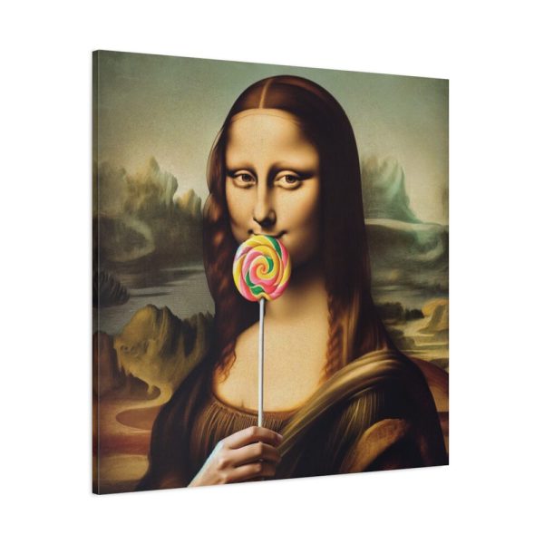 101419-230.jpg Mona Lisa with a Colorful Lollipop Standard Canvas