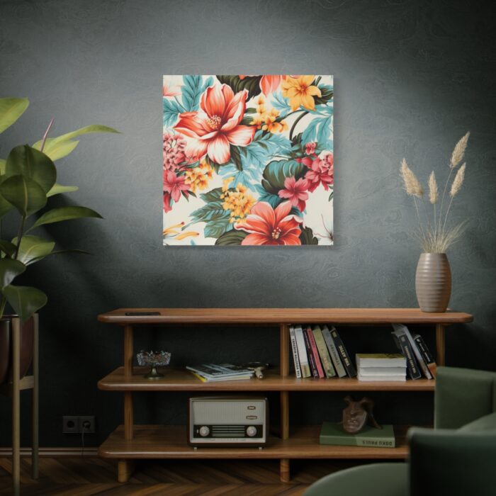 Large Flower Seamless Pattern Standard Canvas - Image 5