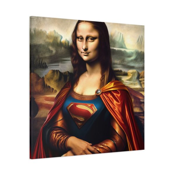 101419-240.jpg Mona Lisa Reimagined as a Superhero Standard Canvas
