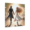 101419-255.jpg Couple Holding Hands on a Sunny Day Standard Canvas