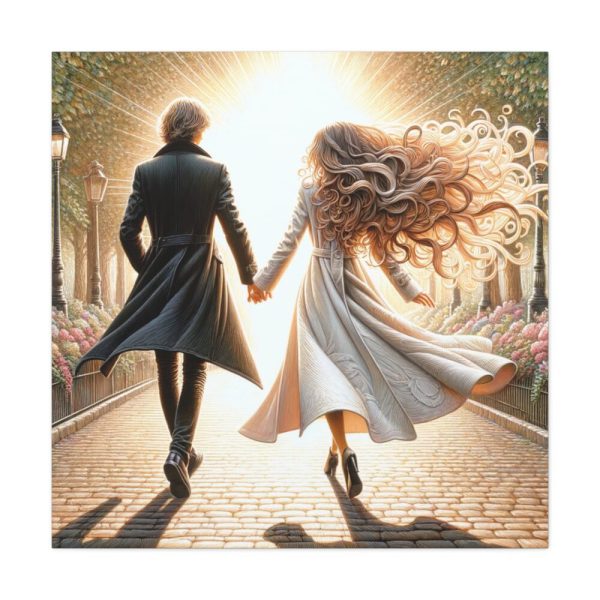 101419-256.jpg Couple Holding Hands on a Sunny Day Standard Canvas