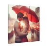 101419-265.jpg Couple Embracing Under Red Umbrella Standard Canvas