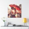 101419-267.jpg Couple Embracing Under Red Umbrella Standard Canvas
