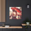 101419-268.jpg Couple Embracing Under Red Umbrella Standard Canvas
