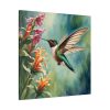 101419-280.jpg Hummingbird Flower Art Standard Canvas